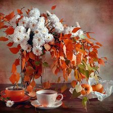 Схема вышивки «Очаровательный осенний натюрморт»