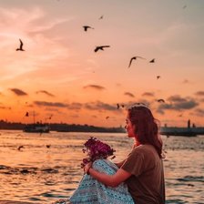 Схема вышивки «Мечтательница»