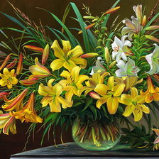 Схема вышивки «"Золотая лилия" худ. Юрий Арсенюк»