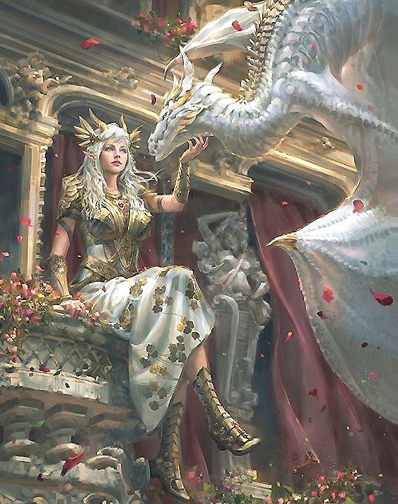 Девушка и дракон - оригинал