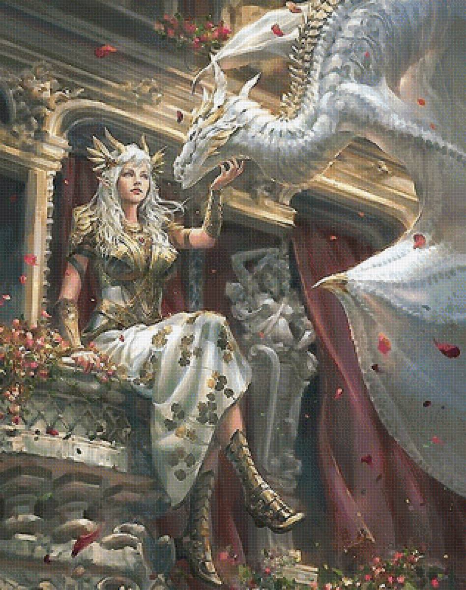 Девушка и дракон - предпросмотр