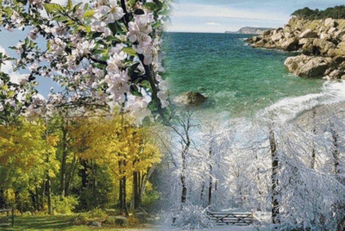 Времена года - осень, лето, зима, весна - предпросмотр