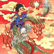 Схема вышивки «зодиак для детей. год дракона.»