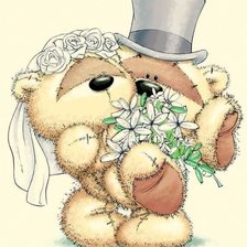 Схема вышивки «Мишки мун свадьба2»