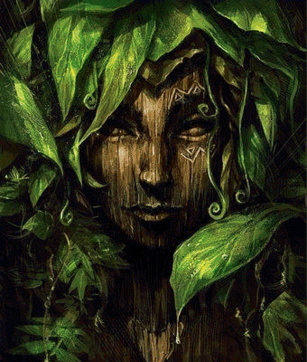 Дух леса - фея, дерево, девушка, дех - предпросмотр