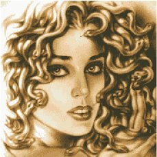 Медуза Горгона - девушка - оригинал