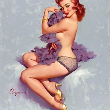 Схема вышивки «пин ап»