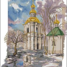 Схема вышивки «Весенний церковный звон»