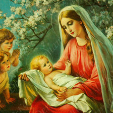 Схема вышивки «ангелы»