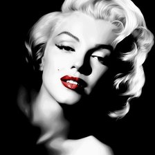 Схема вышивки «Мэрилин Монро»
