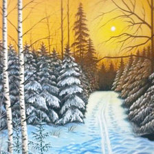 Схема вышивки «Закат»