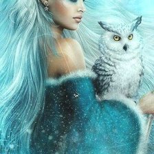 Схема вышивки «Девушка»