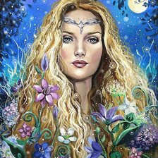 Схема вышивки «Девушка»