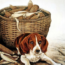 Схема вышивки «Пес»