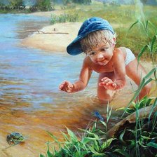 Схема вышивки «сейчас поймаю»