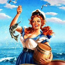 Схема вышивки «морячка»