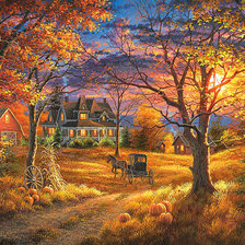 Схема вышивки «Серия "Волшебные домики"»