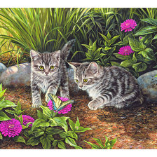 Схема вышивки «Серия "Коты".»