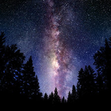 Схема вышивки «Космос из леса»