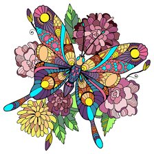 Схема вышивки «Бабочка»