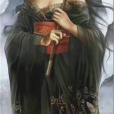 Схема вышивки «Девушка»