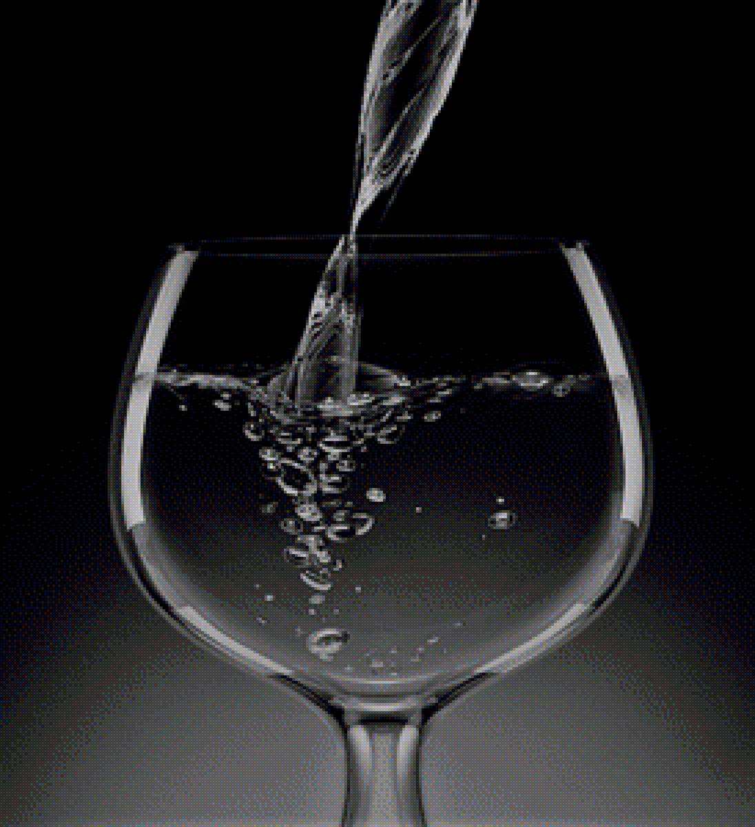 Бокал с водой - вода, бокал - предпросмотр