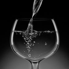 Схема вышивки «Бокал с водой»