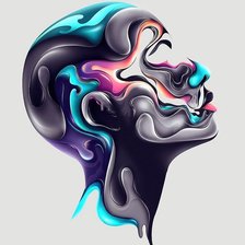 Схема вышивки «Абстракция. Профиль»