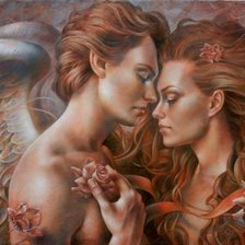 Схема вышивки «Прикосновение ангела»