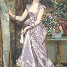 Схема вышивки «Девушка»