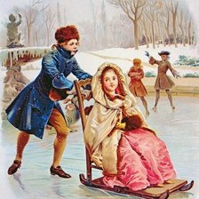 Схема вышивки «На катке»