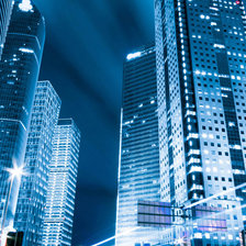 Схема вышивки «Ночные небоскребы»