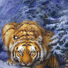 Схема вышивки «Тигр»