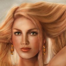 Схема вышивки «Девушка»