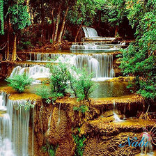 Схема вышивки «Водопад»
