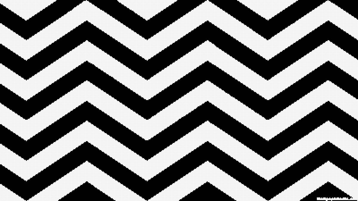 Зигзаг черно-белый - линии, абстракция - предпросмотр