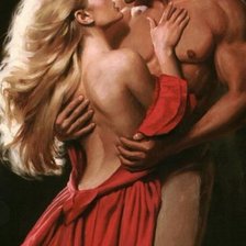 Схема вышивки «Поцелуй»