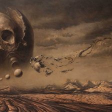 Схема вышивки «Череп»