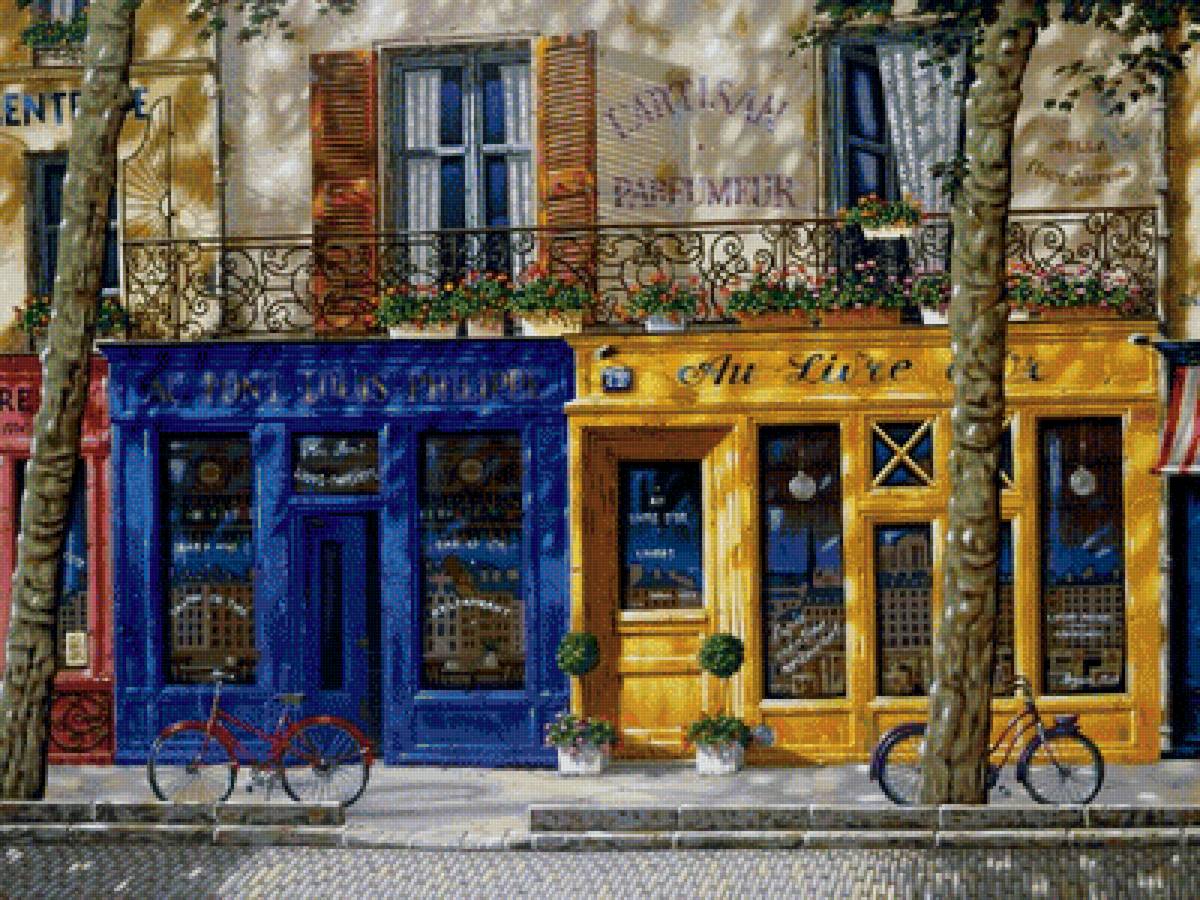 По картине Людмилы Кондаковой - дом, двери, улица - предпросмотр