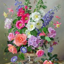 Схема вышивки «Цветы»