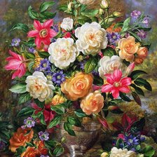 Схема вышивки «Цветы»