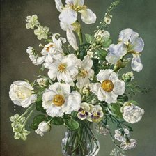 Схема вышивки «Цветы»