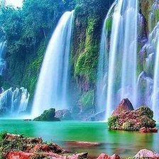 Схема вышивки «Водопады»