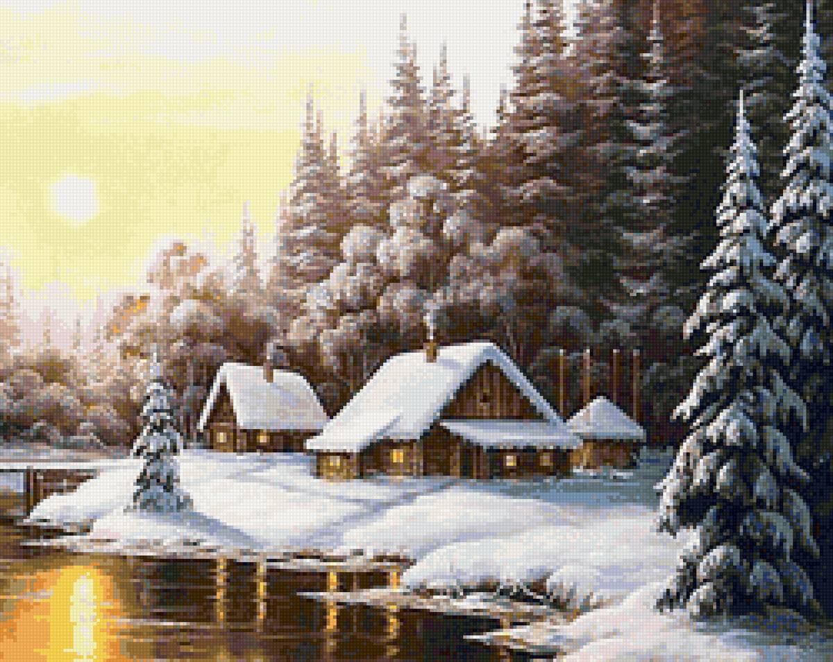 №1801648 - вода, природа, пейзаж зима, снег - предпросмотр