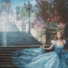 Схема вышивки «Золушка убегает с бала»