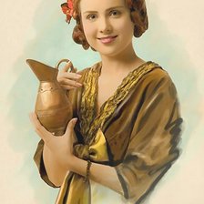 Схема вышивки «ретро открытка»