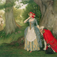 Схема вышивки «встреча в лесу»