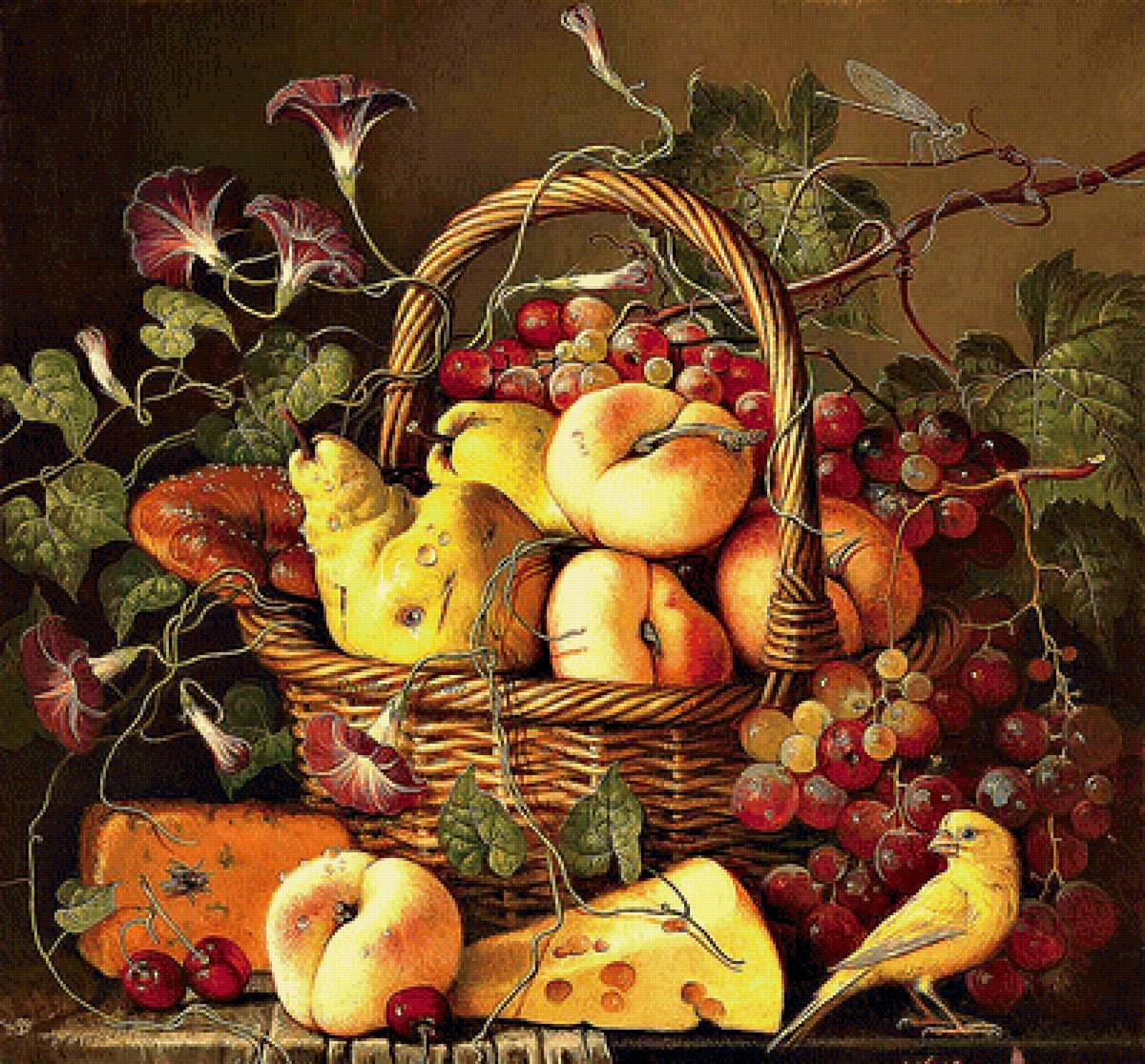 красивый натюрморт - картина, натюрморт, природа - предпросмотр