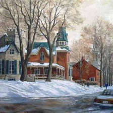 Схема вышивки «Городской пейзаж»