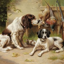 Схема вышивки «после охоты»